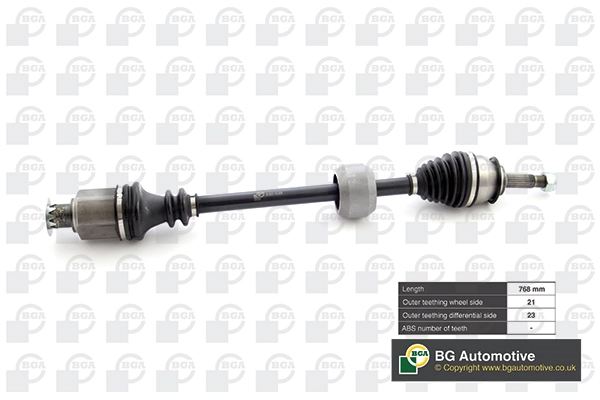 BGA DS1500R — Піввісь