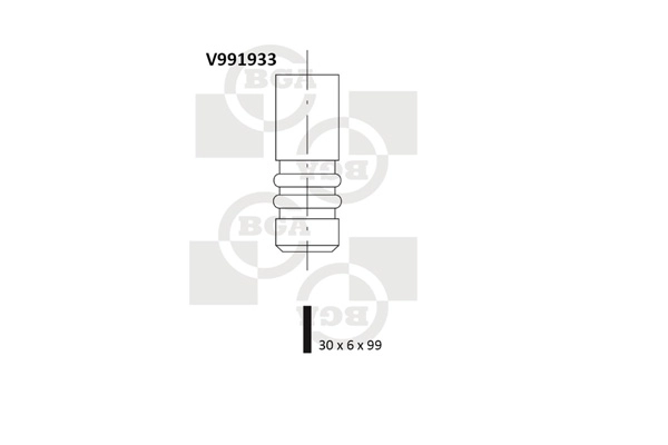 BGA V991933 — Впускний клапан