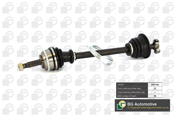 BGA DS7301LA — Піввісь
