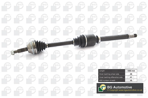BGA DS2342R — Піввісь