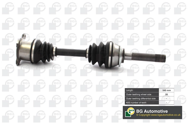 BGA DS6100R — Піввісь