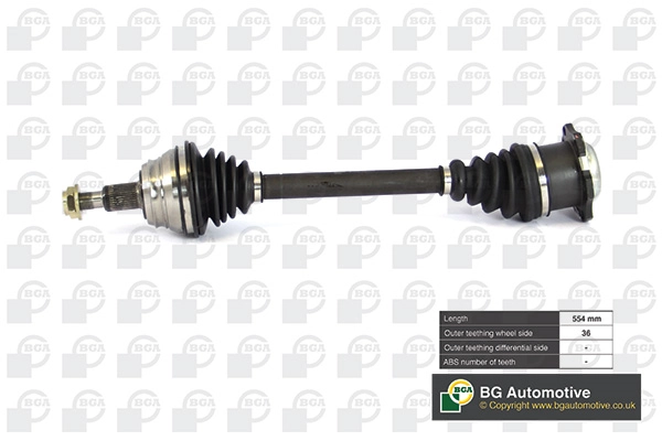 BGA DS9619L — Піввісь