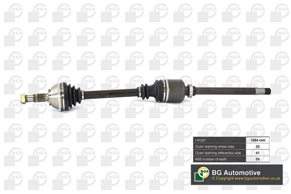 BGA DS6709RA — Піввісь