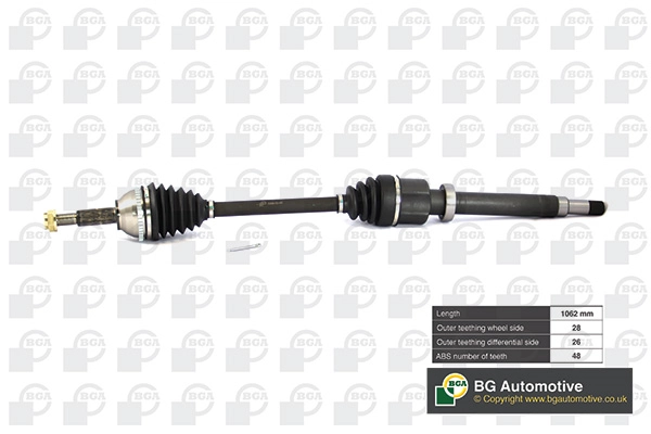 BGA DS2320RA — Піввісь