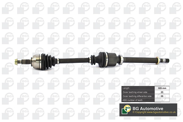 BGA DS7349R — Піввісь