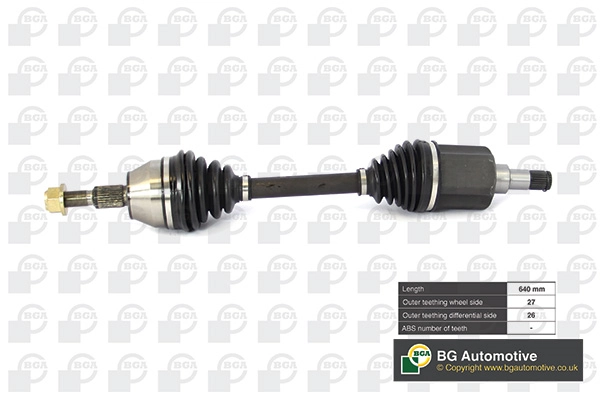 BGA DS2350L — Піввісь