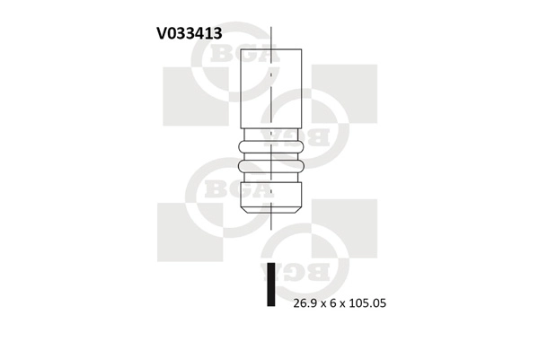 BGA V033413 — Впускний клапан