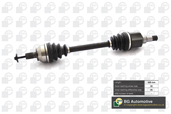 BGA DS2321L — Піввісь