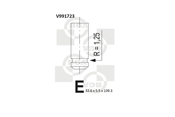 BGA V991723 — Впускний клапан
