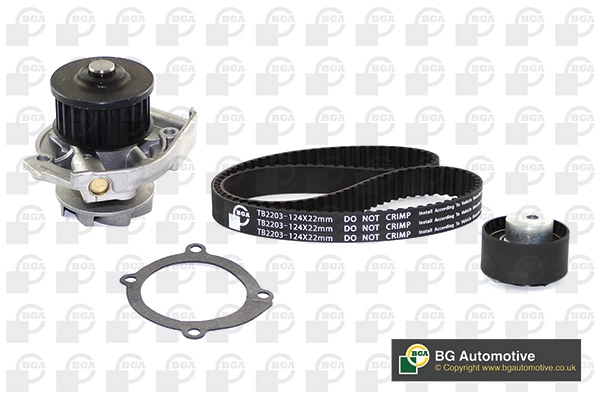 BGA TB2203CPK — Помпа з комплектом ременя ГРМ