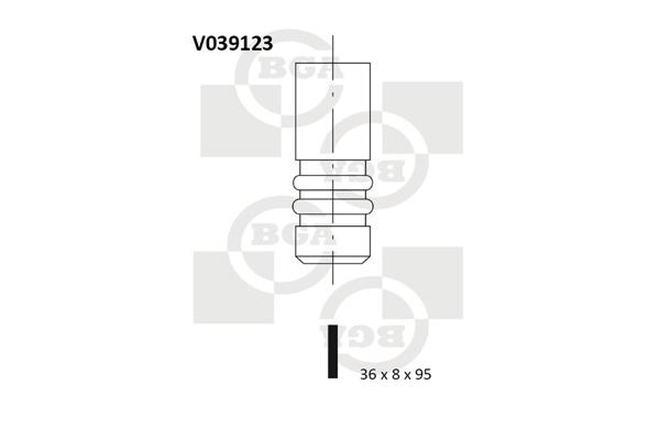 BGA V039123 — Впускний клапан