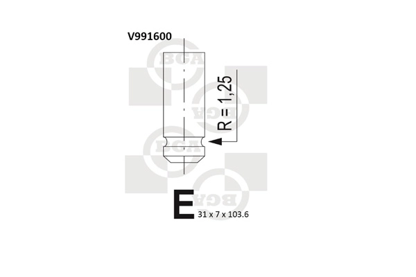 BGA V991600 — Випускний клапан