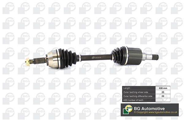 BGA DS2300L — Піввісь