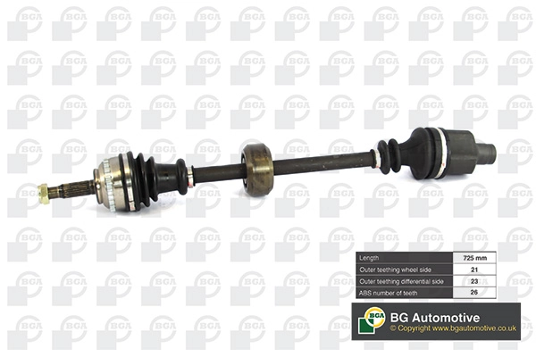 BGA DS7301RA — Піввісь