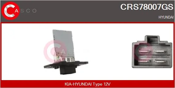 Resistor, interior blower