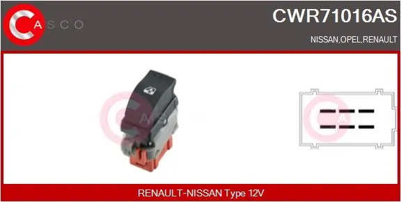 Switch, window regulator