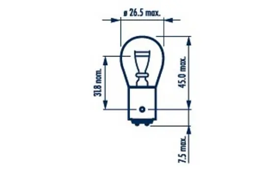 Bulb, stop/tail light