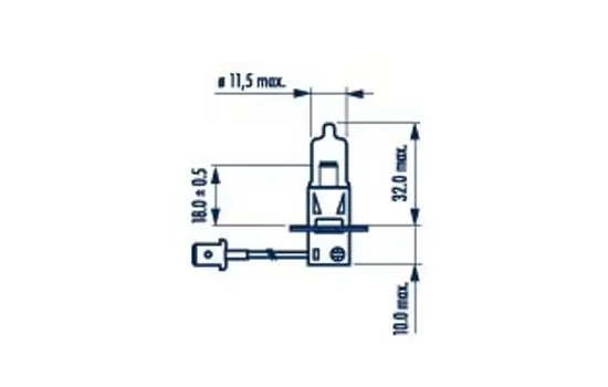 Bulb, front fog light