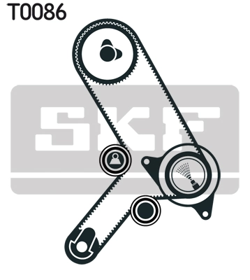 Kit de courroie crantée SKF VKMA 02169