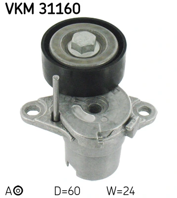 SKF VKM 31160 — Натяжний ролик, поліклінового ременя (Вир-во SKF)
