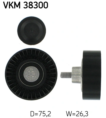 SKF VKM 38300 — Обвідний ролик поліклінового ременя