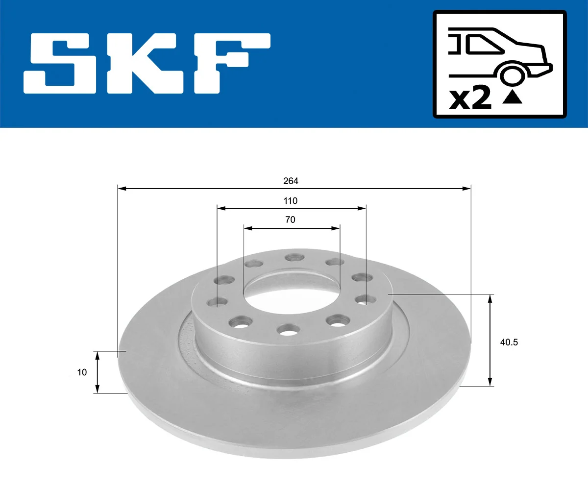 Disque de frein SKF VKBD 90359 S2
