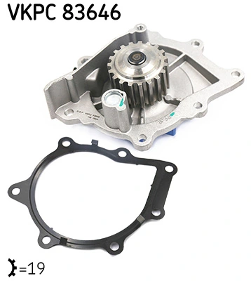 Pompe à eau, refroidissement du moteur SKF
