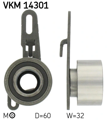 SKF VKM 14301 — Ролик модуля натягувача ременя