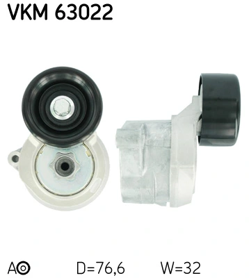 SKF VKM 63022 — Натяжний ролик поліклінового ременя