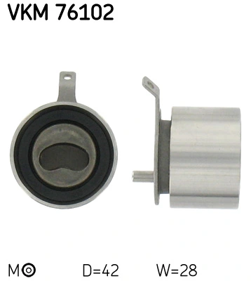 Poulie de tension, courroie crantée SKF VKM 76102
