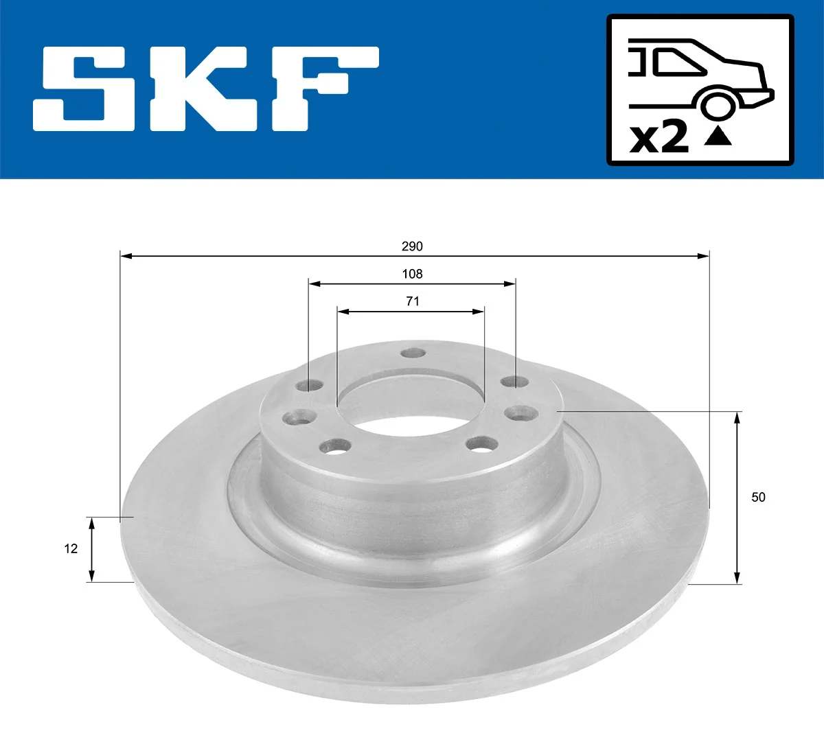 Disque de frein SKF VKBD 90431 S2