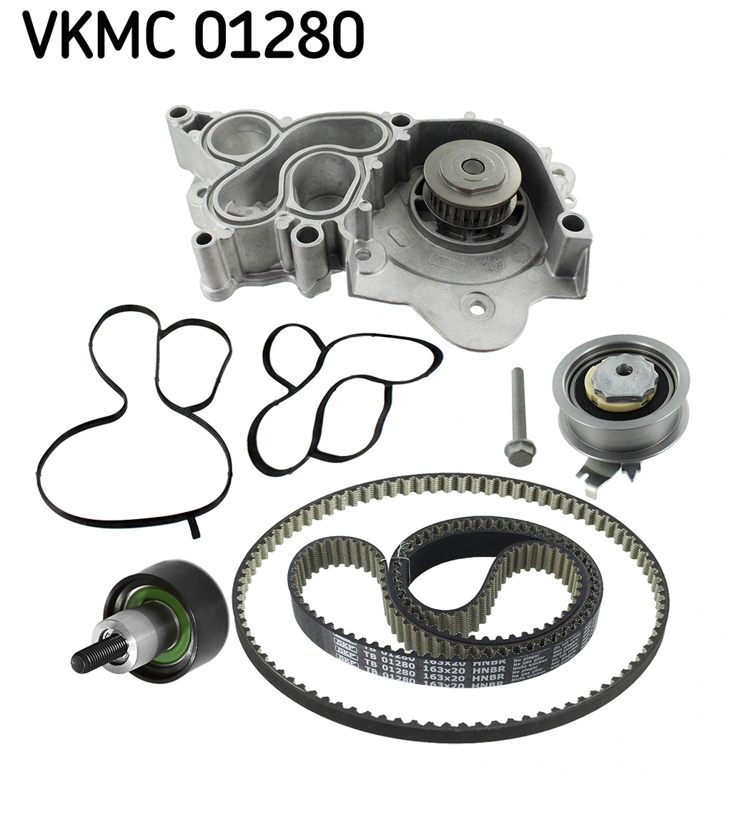 SKF VKMC 01280 — Роликовий модуль натягувача ременя (ролик, ремінь, помпа)