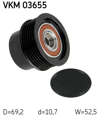 Poulie roue libre, alternateur SKF VKM 03655