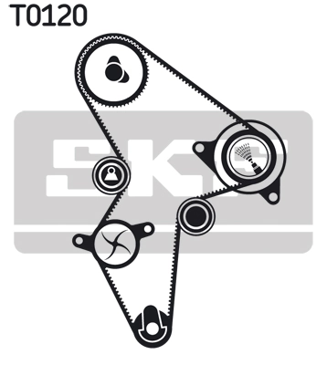 Kit de courroie crantée SKF VKMA 03121