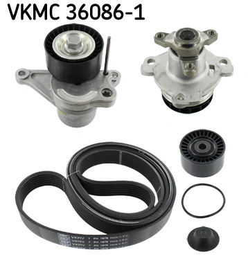SKF VKMC 36086-1 — Роликовий модуль натягувача ременя (ролик, ремінь, помпа)
