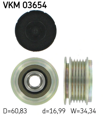 SKF VKM 03654 — Обгінна муфта генератора
