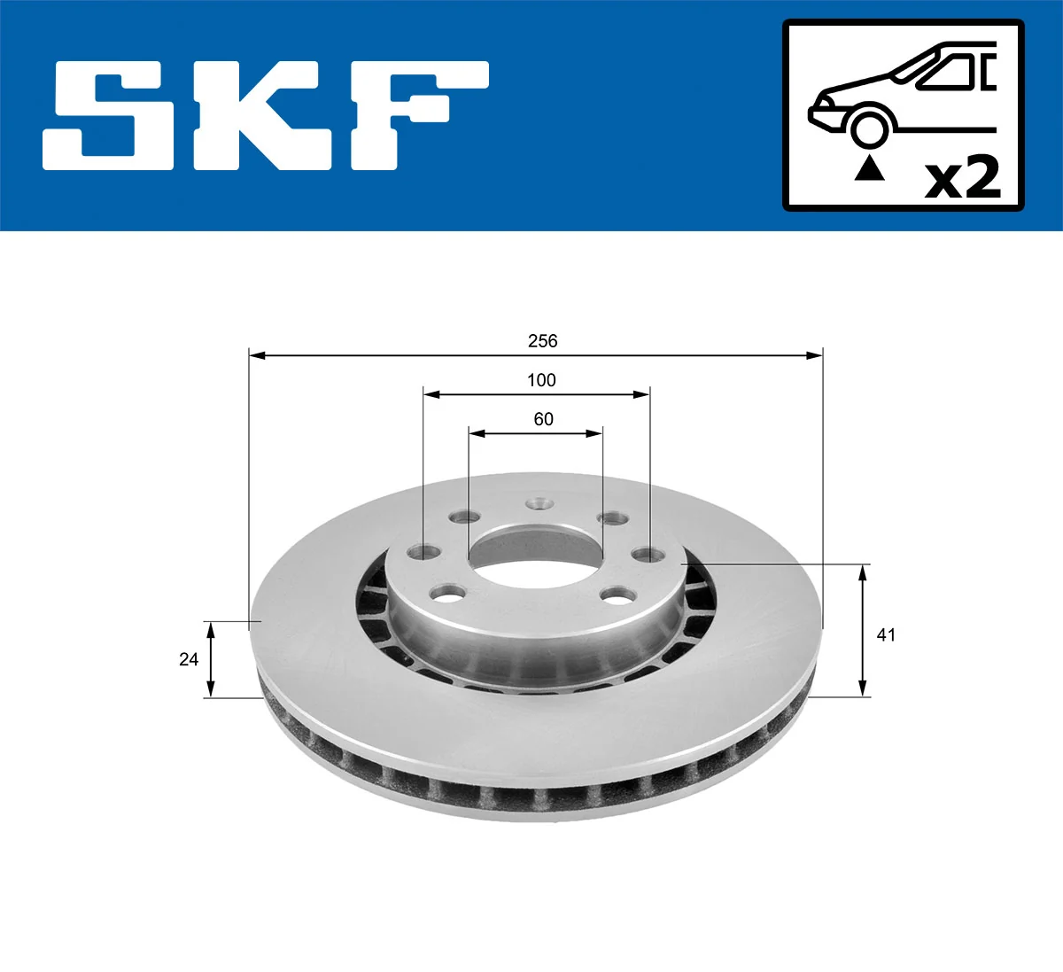 Disque de frein SKF VKBD 80791 V2