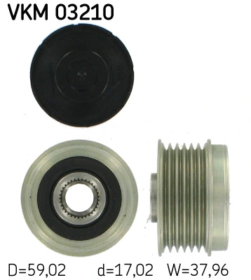 Poulie roue libre, alternateur SKF VKM 03210