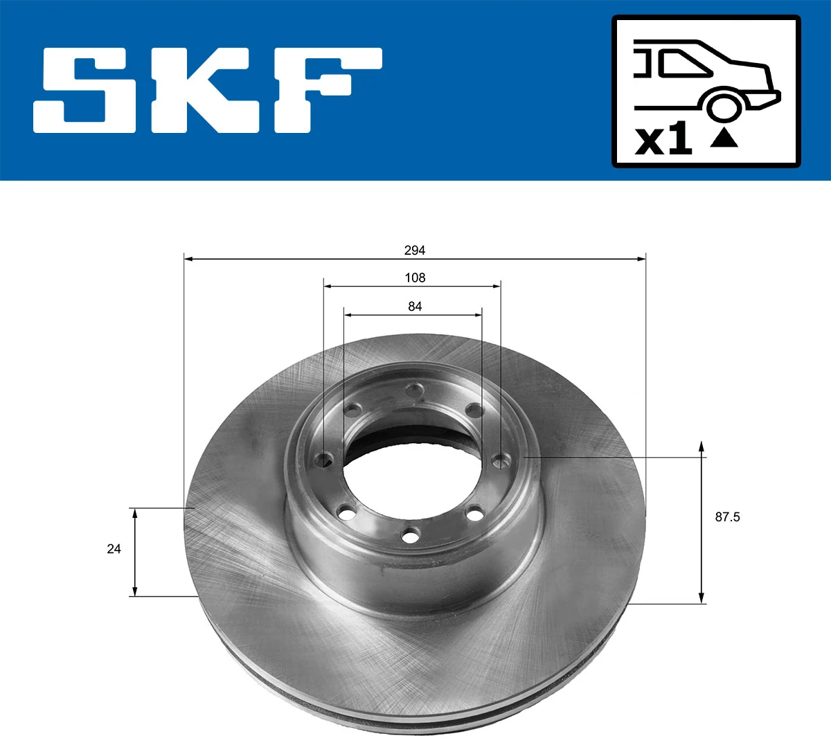 Disque de frein SKF VKBD 90190 V1