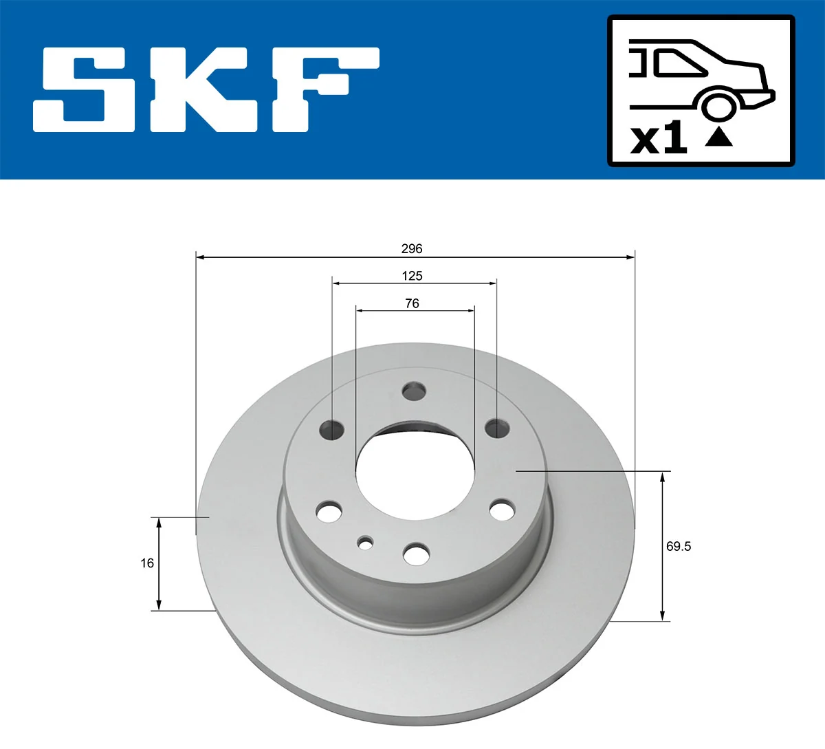 Disque de frein SKF VKBD 90321 S1