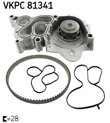 Pompe à eau, refroidissement du moteur SKF