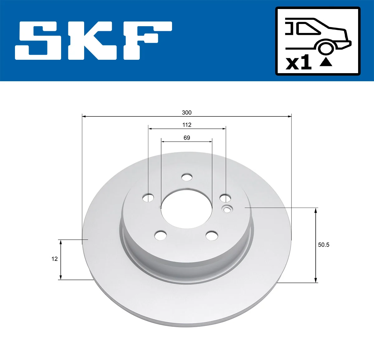 Disque de frein SKF VKBD 91110 S1