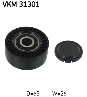 SKF VKM 31301 — Обвідний ролик поліклінового ременя