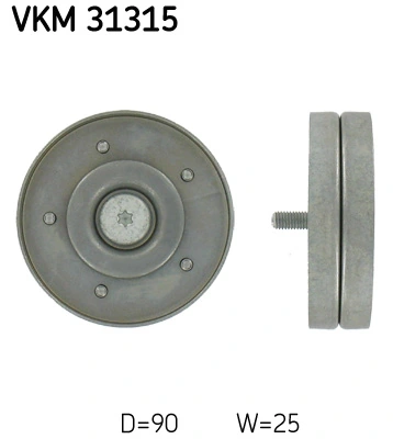 SKF VKM 31315 — Обвідний ролик поліклінового ременя