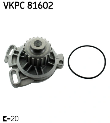 Pompe à eau, refroidissement du moteur SKF VKPC 81602