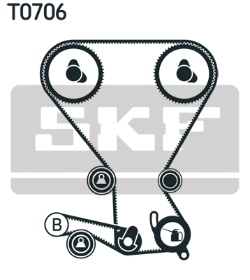 Kit de courroie crantée SKF VKMA 95958