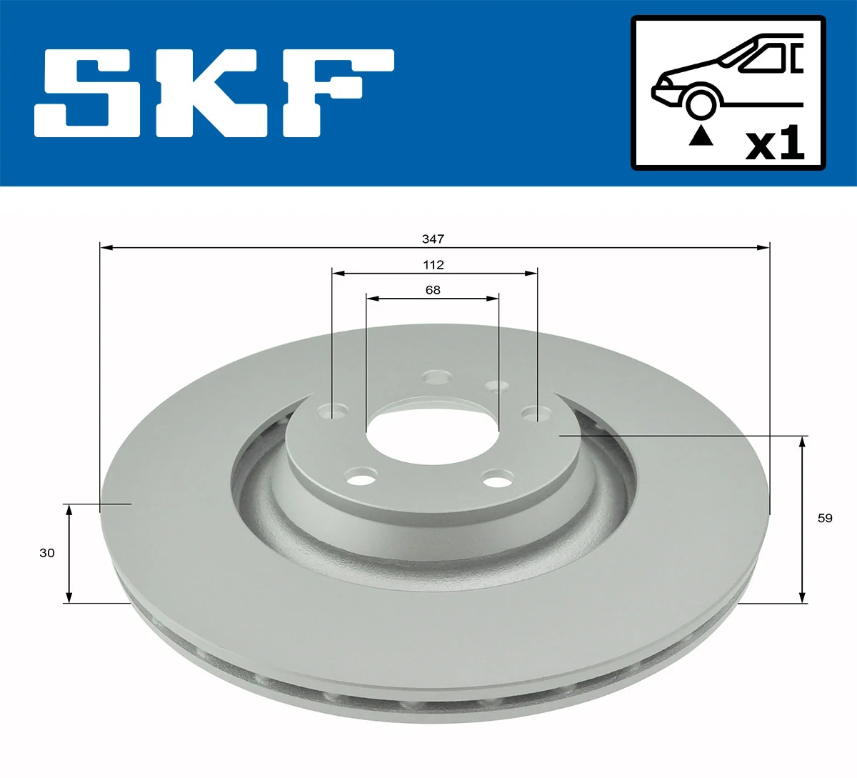 Disque de frein SKF VKBD 80274 V1
