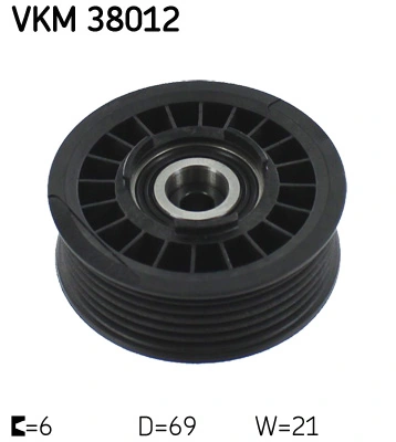 SKF VKM 38012 — Обвідний ролик поліклінового ременя