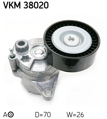 SKF VKM 38020 — Натяжний ролик поліклінового ременя