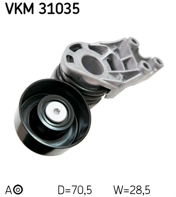 SKF VKM 31035 — Натяжний ролик поліклінового ременя